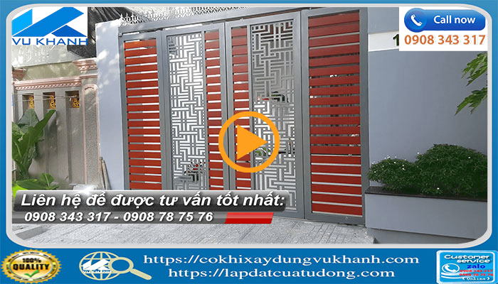 Cổng tự động âm sàn 4 cánh Vũng Tàu