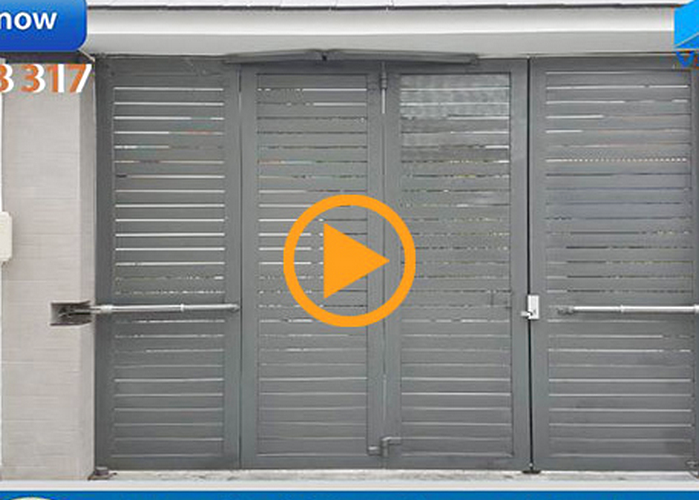Cổng tự động | Ba cánh gấp một bên tại Bình Dương