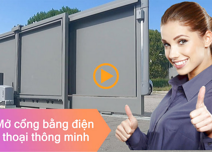 Cổng tự động điều khiển bằng điện thoại