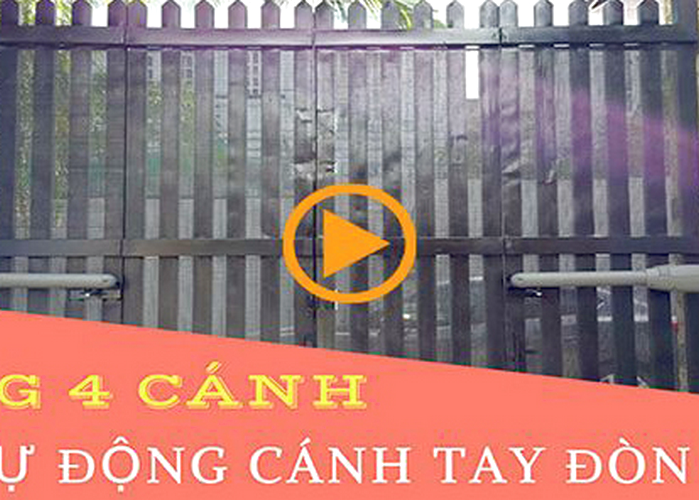 Cửa cổng mở 4 cánh tự động thương hiệu Tau Italia