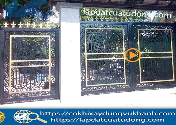 Lắp đặt cửa cổng mở tự động âm sàn